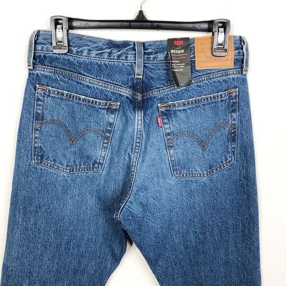 NEW Levi’s Women's 28 Wedgie Icon Fit High Rise Tapered Leg Button Fly Jeans - Picture 8 of 9